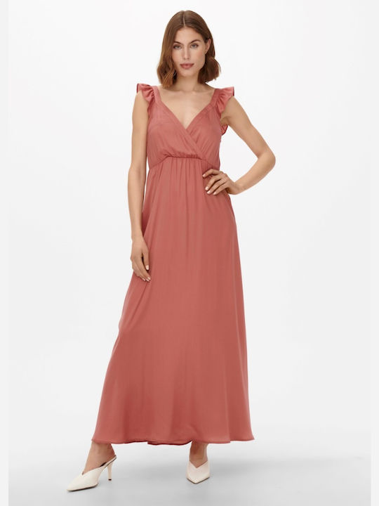 Only Maxi All Day Φόρεμα Κρουαζέ Canyon Rose