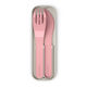 Micro Σετ Βρεφικά Μαχαιροπίρουνα MB Pocket από Μέταλλο Pink Blush σε Θήκη 2τμχ