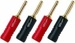 QED Screwloc ABS Βύσμα Banana 4τμχ
