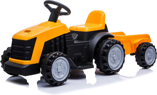 Kinderfahrzeug mit Traktor Elektrisch mit Anhänger 6 Volt Gelb für 2+ Jahre