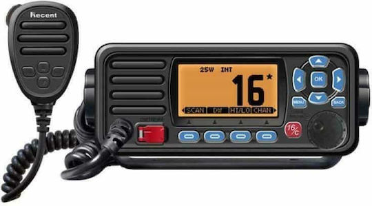 Recent RS-509MG Ασύρματος Πομποδέκτης VHF Marine 25W με Μονόχρωμη Οθόνη