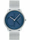 Calvin Klein Iconic Γυναικείο Ρολόι 40mm Μπαταρίας με Ασημί Μεταλλικό Μπρασελέ