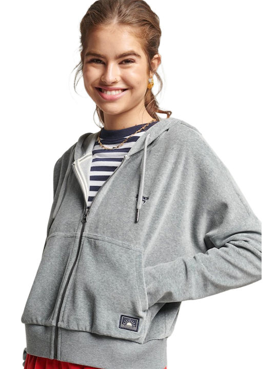 Superdry Women's Cropped Cardigan Grey Marl