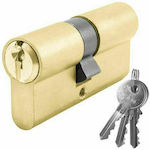 Lock Cylinder AMD020-6256 80mm (30-50) Gold