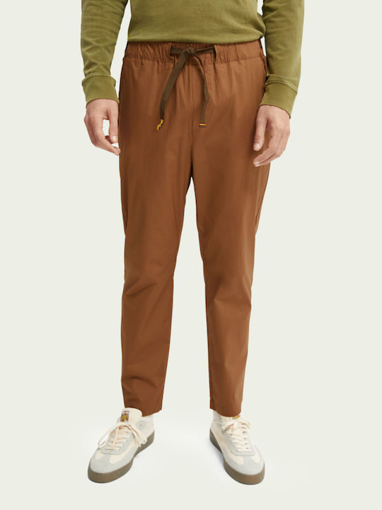 Scotch & Soda Fave Trousers in Regular Fit Brown