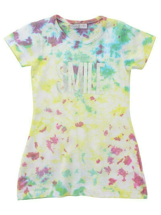 Funky Kids Dress Short Sleeve Multicolour