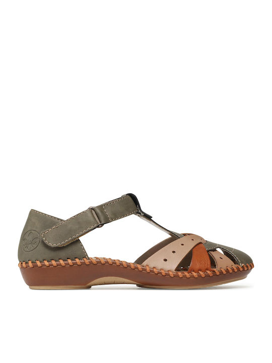 Leather Women's Anatomic Khaki Sandals