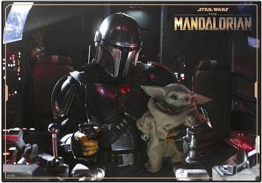 Logigraf Σουμέν Μονό Πλαστικό Star Wars Mandalorian Πολύχρωμο 49.5x34.5cm