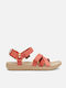 Women's Flat Sandals Sporty in Pink Color