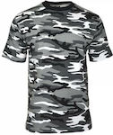 Mil-Tec Short Sleeve T-shirt Army 100% Cotton In Gray Colour Urban Camo