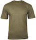 Mil-Tec T-shirt Militär 100% Baumwolle in Khaki...