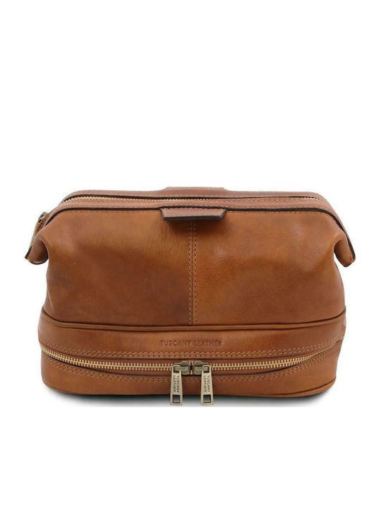 Tuscany Leather Toiletry Bag Jacob Natural 25cm