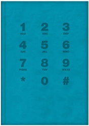 The Writing Fields Agendă Telefonică Albastră 6x10cm