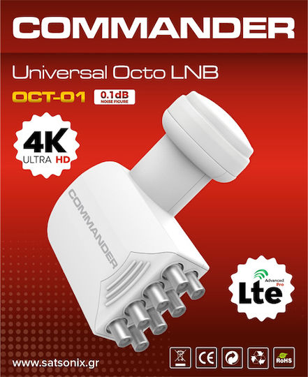 Commander OCT-01 LNB Octo 8 Outputs With Low Noise Limit 0.1dB
