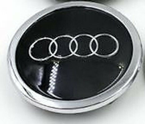 Zero-Wheel Τάπα Κέντρου Ζάντας Audi με Εσωτερική Διάμετρο 69mm Μαύρο 1τμχ