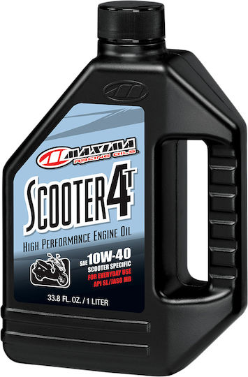 Maxima Racing Oils Scooter 4T Motorradöl für Viertaktmotoren 10W-40 1Es