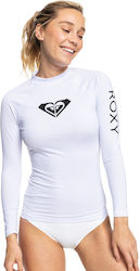 Roxy Whole Hearted UPF 50 Sun Protection Shirt White Roxy Whole Hearted UPF 50 Sun Protection Shirt White