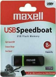Maxell Speedboat 8GB USB 2.0 Stick Negru