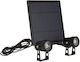 Xanlite PACK2PSO350 Set of 2 Wall Solar Lights 350lm with Natural White Light 4000K 23cmcm