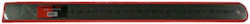 Black Red Ruler Metallic 30cm