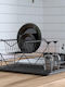Tekno-Tel Στραγγιστήρι Νεροχύτη Inox Μαύρο 49x30x25cm