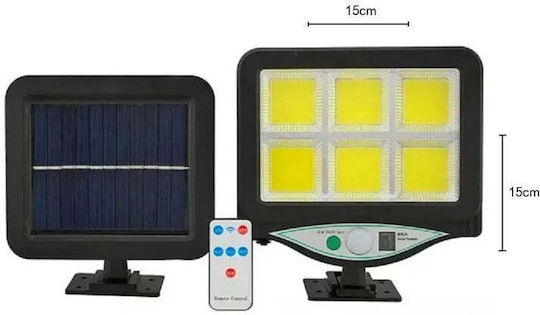 Solarleuchte Straße 12W 960lm Kaltweiß 6000K mit Bewegungssensor Fotowiderstand und Fernbedienung IP65