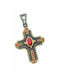 Byzantine Cross from Gold Plated Silver