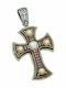 Byzantinisch Kreuz aus Vergoldetem Silber