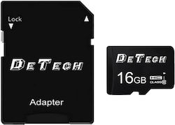 De Tech Micro SDHC-I microSDHC 16GB Clasa 10 UHS-I cu adaptor