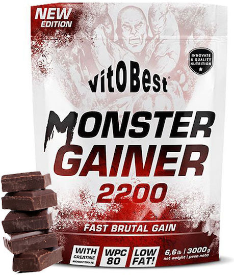 VitoBest Monster gainer 2200 New Edition Protein Whey with Flavor Chocolate 3kg