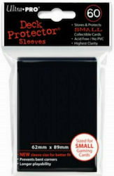 Ultra Pro Card Card Sleeves Japanese Size 60τμχ Black 82964