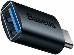 Baseus Ingenuity Конвертор USB-C мъжки към USB-A женски Син 1бр