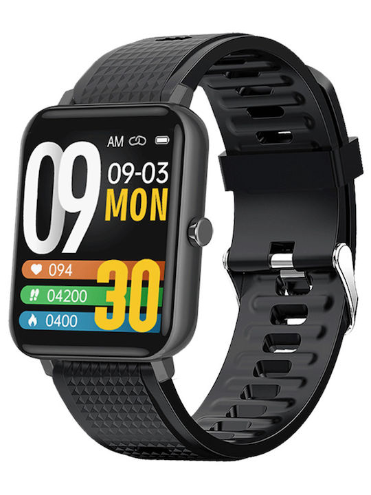 DAS.4 SU02 Smartwatch with Heart Rate Monitor Black Skroutz.mt