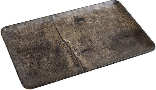 Espiel Rectangular Wooden Decorative Platter Pine Hybrid Brown 26x16cm