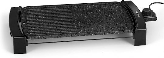 Sencor Tabletop Electric Grill Smooth and Ribbed Plate 2300W with Adjustable Thermostat 44cmx25cmcm