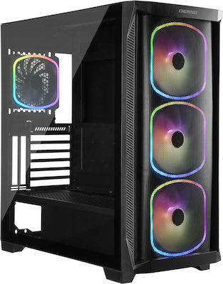 Enermax StarryKnight SK30 Gaming Midi Tower Computer Case with RGB Lighting Black