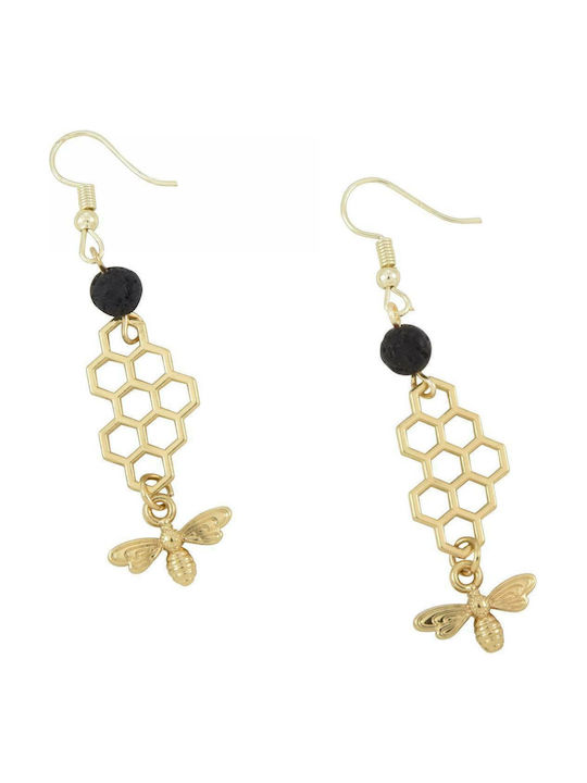 Earrings Pendants Gold Plated with Stones & Pearls