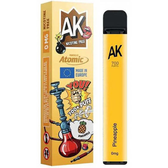 Atomic Atomic Einweg-E-Zigarette 700 Einweg-E-Zigaretten Pineapple ohne Nikotin 2ml Gelbe