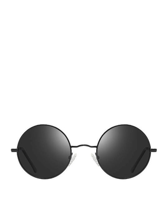 Moscow Mule Women's Sunglasses with Black Metal Frame and Black Polarized Lens MM/0801/2