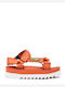 Maven Δερμάτινα Γυναικεία Σανδάλια Sporty Flatforms Πορτοκαλί