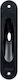 Import Hellas Μαύρη Ματ Door Flush Handle with Key Hole 215 166mm