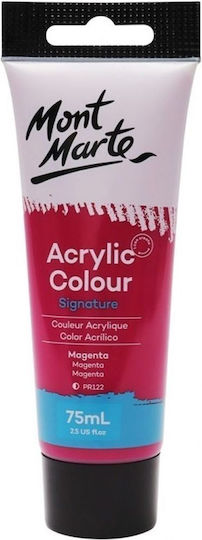 Mont Marte Signature Acrylic Colour Ακρυλικό Χρώμα Ζωγραφικής 13 Magenta 75ml