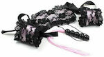 Toyz4lovers Lace Bondage Kit BDSM Kit Lace Bondage Kit in Rosa Farbe 4Stück