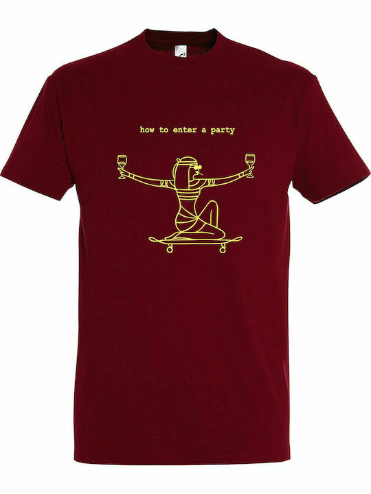 T-shirt Unisex " How To Enter A Party ", Chili