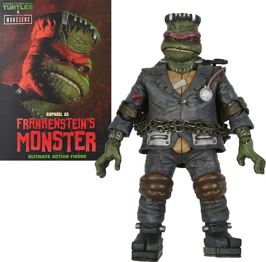 Neca Teenage Mutant Ninja Turtles Raphael as Frankenstein's Monster Action Figure Height 18cm in Scale 1:10