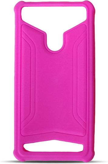 Silicone Case Back Cover up to 5" Pink C120112022