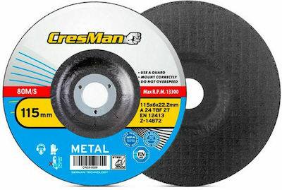 Cresman Grinding Disc Metal 180mm Set 1pcs