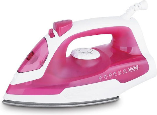 Hoomei Σίδερο Ατμού 1200W με Ανοξείδωτη Πλάκα και Συνεχόμενη Παροχή Ατμού 20gr/min