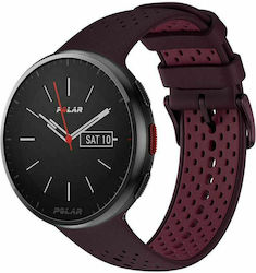 Polar Pacer Pro 45mm Smartwatch με Παλμογράφο (Autumn Maroon)