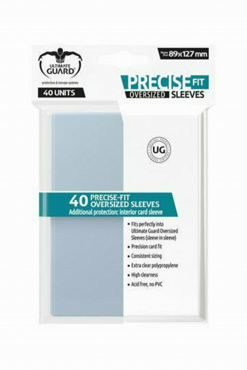 Ultimate Guard PreciseFit Oversized Card Sleeves 40τμχ Clear